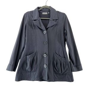 Habitat‎ Clothes to Live In Jacket Gray Size XS Button Front Pockets